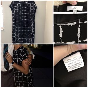 Black & White Grid Dress